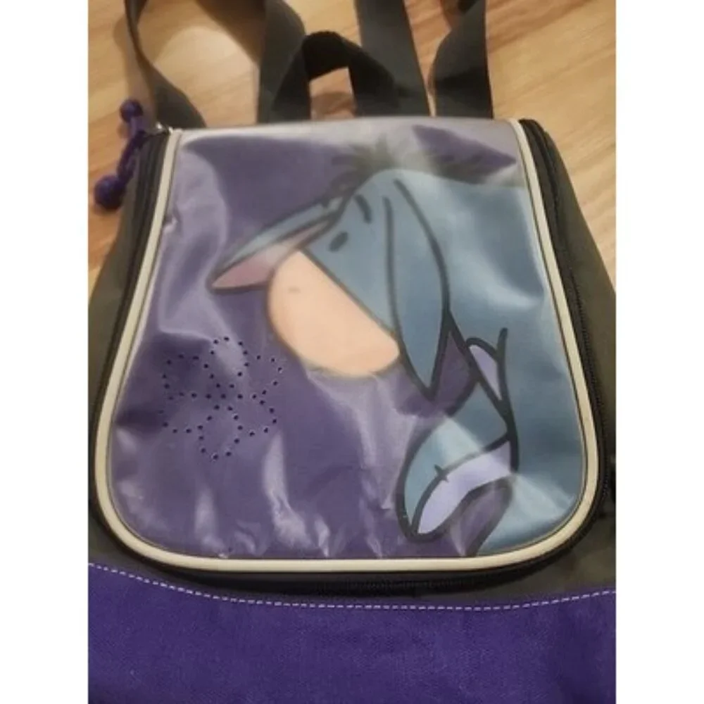 VTG EEYORE Small Backpack Pooh Disney Mini Purse Bag Adjustable Straps Zip Pocke